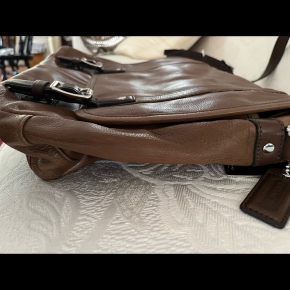 Coach Houston Med Messenger Briefcase Bag-Vintage Walnut Leather!  NWT - Picture 4 of 16